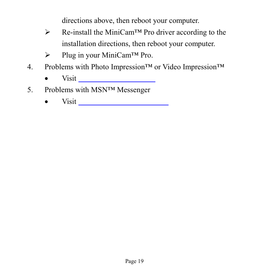 GE 98756 GE Minicam Pro User Manual | Page 19 / 22