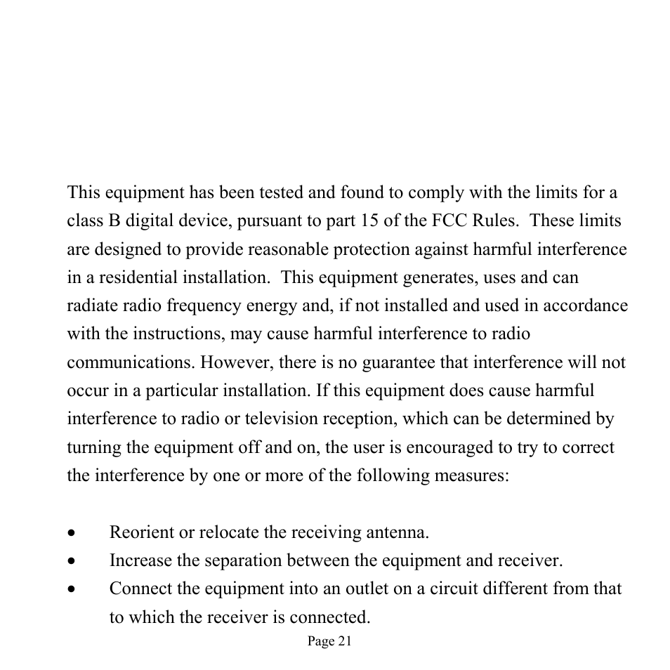 Fcc statement | GE 98756 GE Minicam Pro User Manual | Page 21 / 22