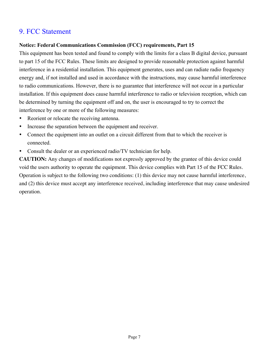 Fcc statement | GE 98134 GE Thin-Profile Keyboard and Mouse User Manual | Page 7 / 7