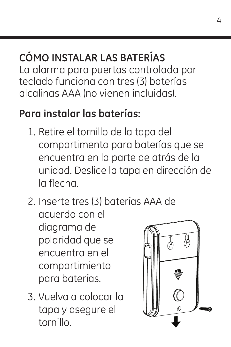 GE 45117 GE Wireless Door Alarm with Programmable Keypad User Manual | Page 20 / 33