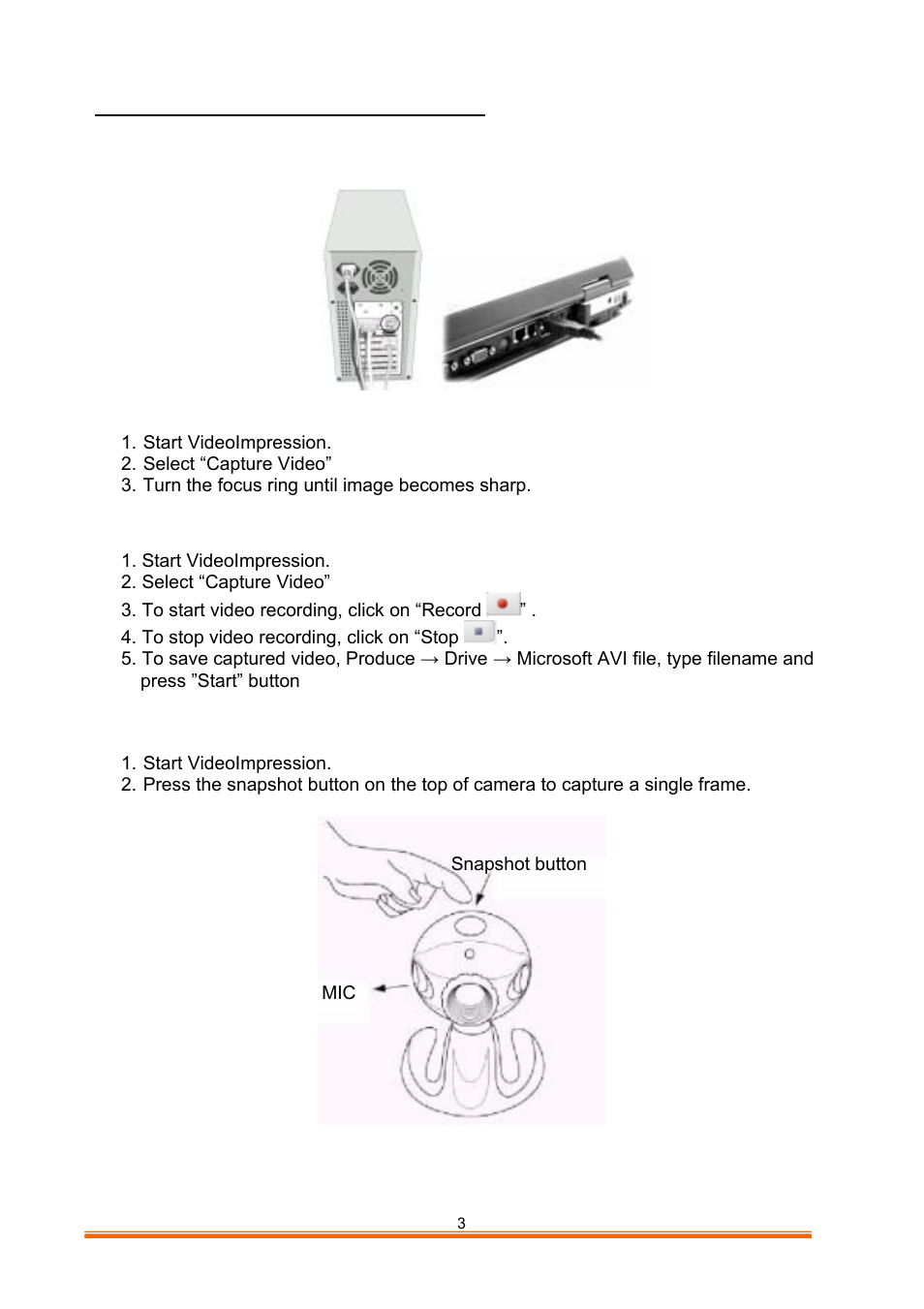 2 how to use your pc camera | GE 98064 GE Easycam Pro User Manual | Page 4 / 15