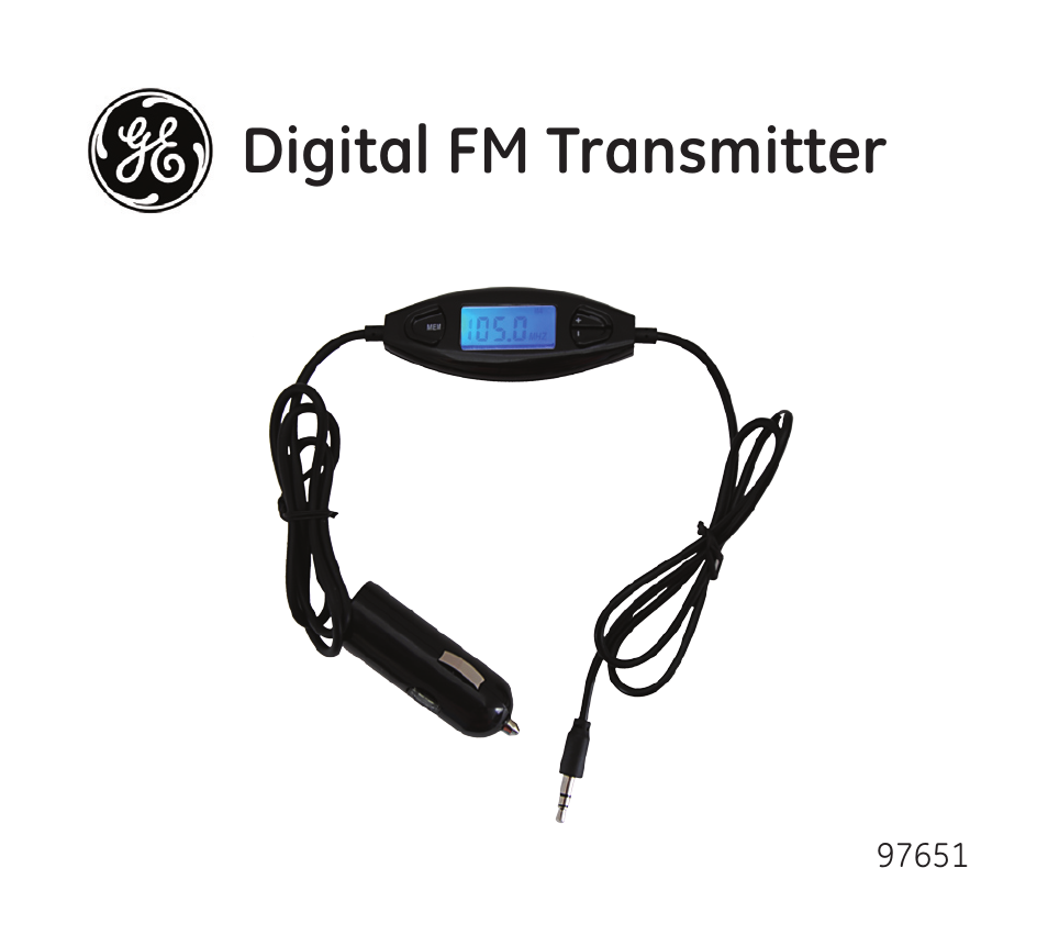 GE 97651 GE Digital FM Transmitter User Manual | 12 pages