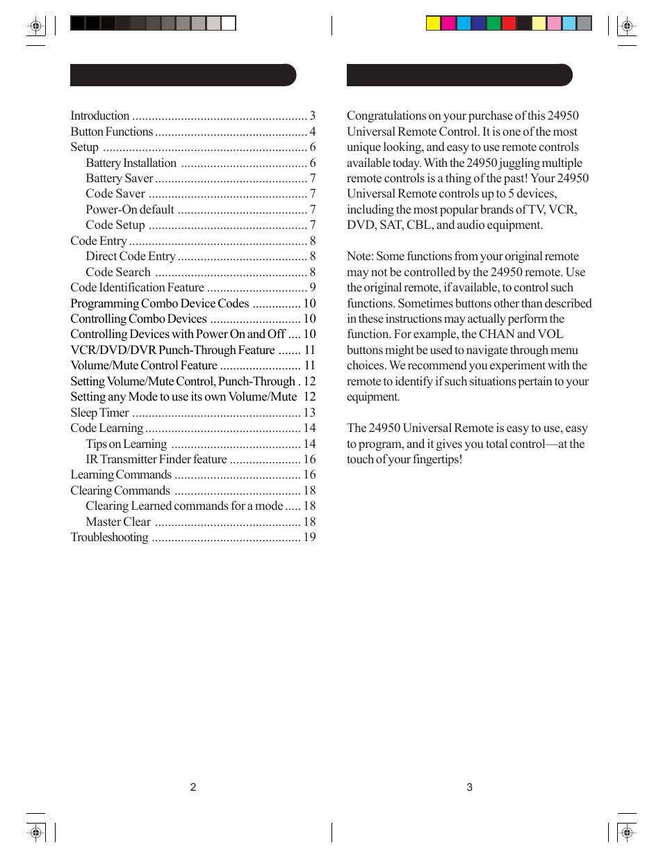 GE RM24950 User Manual | Page 2 / 11