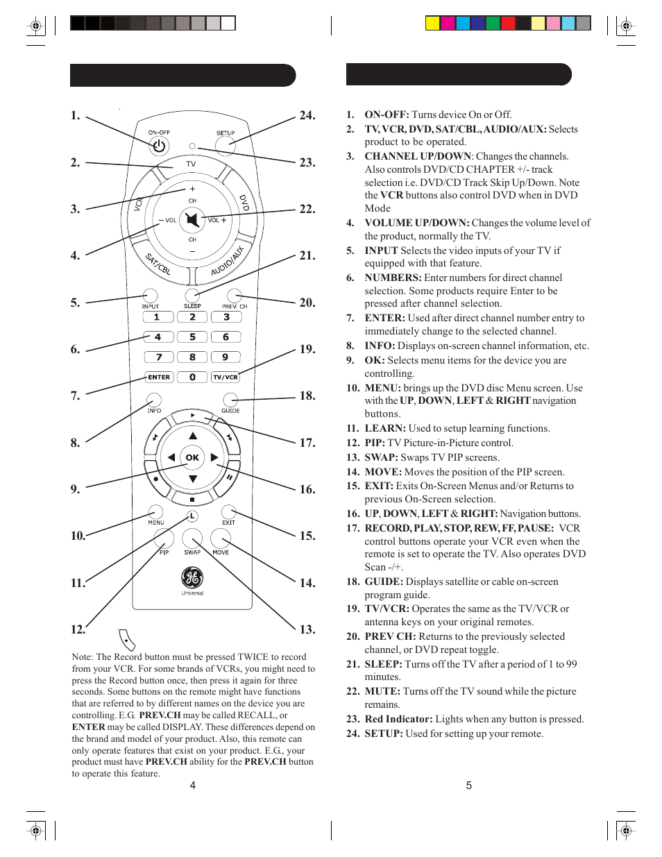 GE RM24950 User Manual | Page 3 / 11