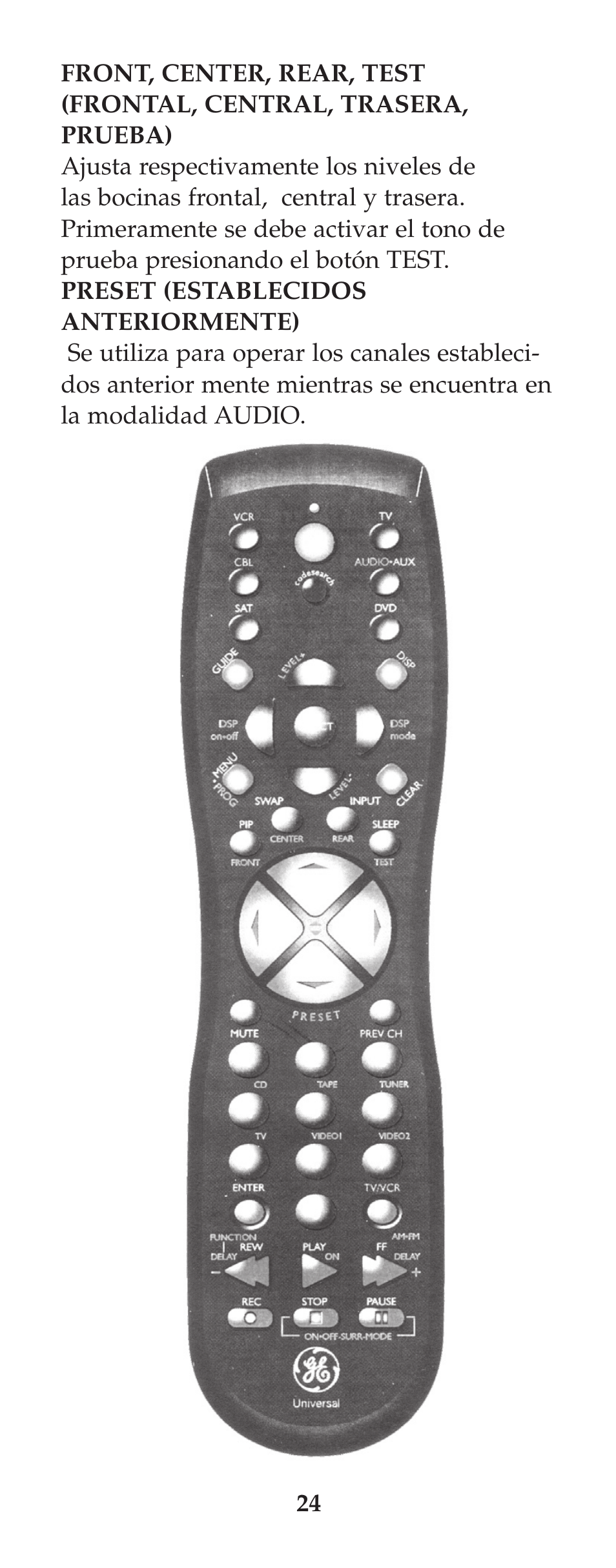 GE 94925 GE Universal Remote User Manual | Page 25 / 37