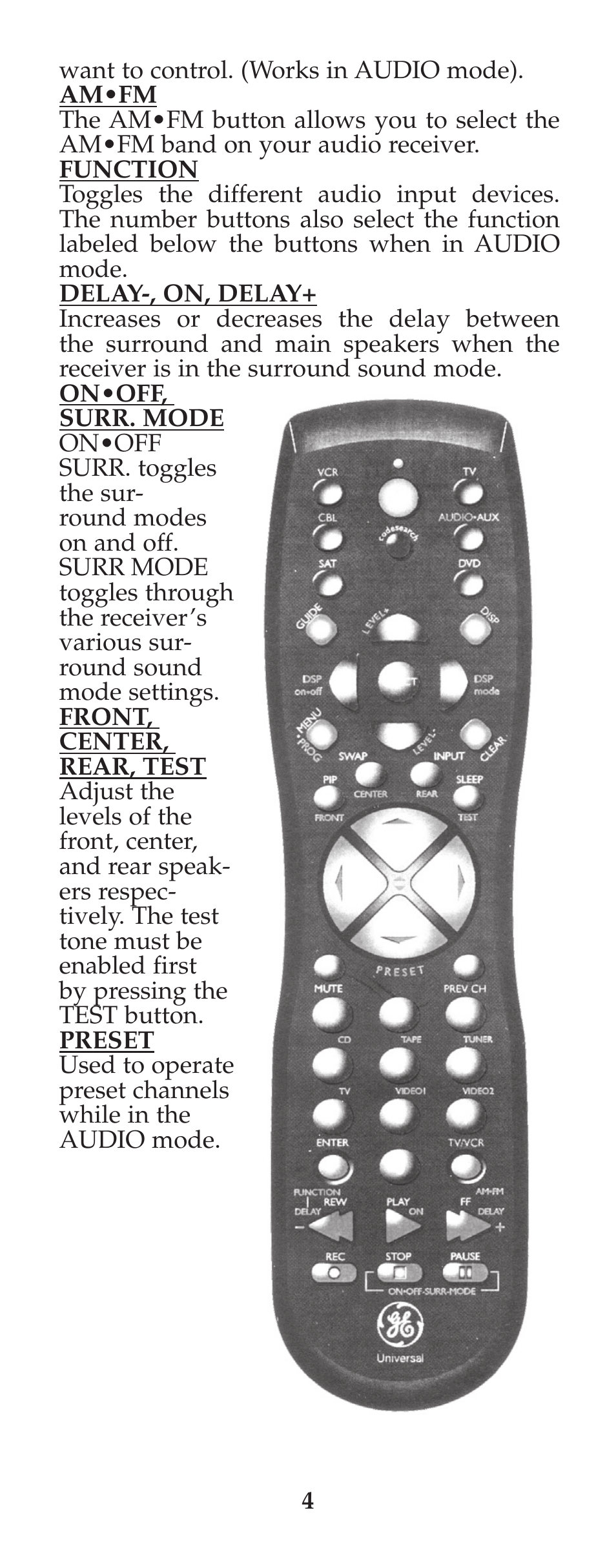 GE 94925 GE Universal Remote User Manual | Page 5 / 37