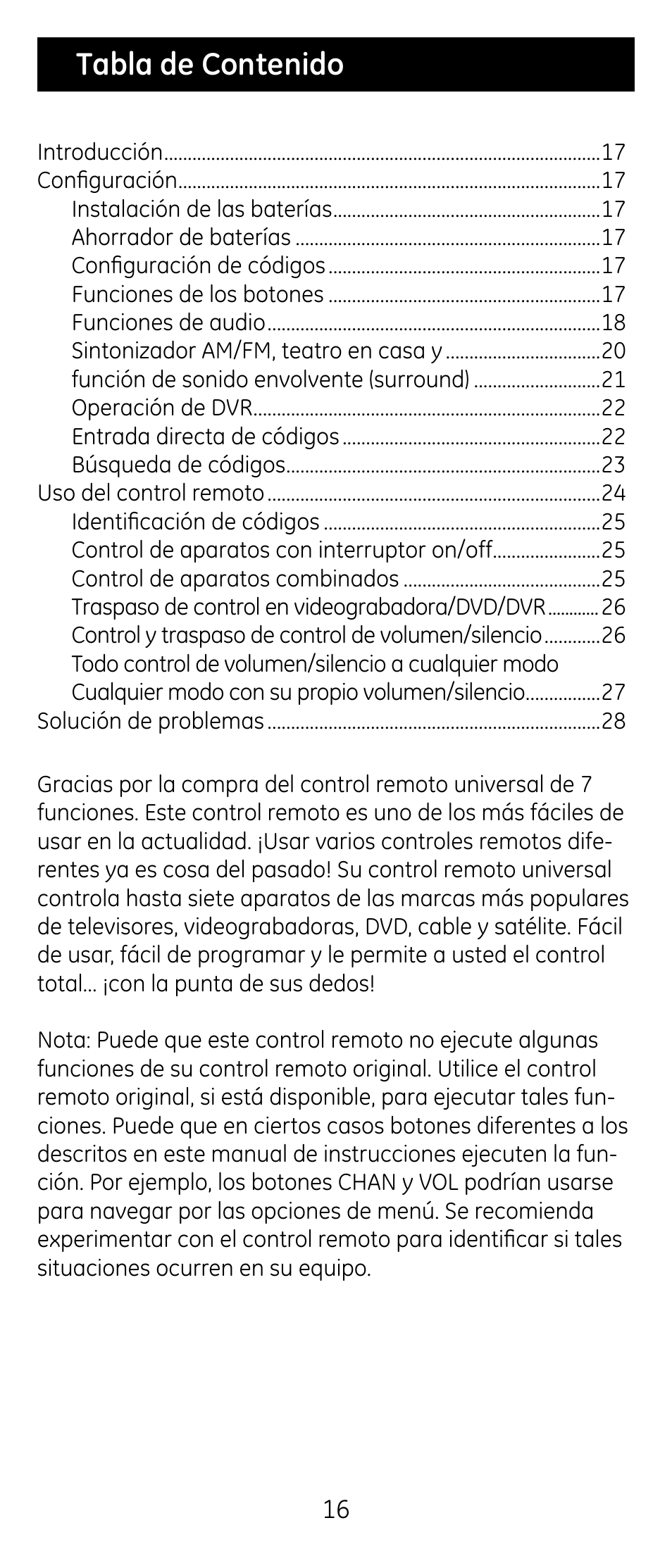 GE RM24974 User Manual | Page 16 / 31