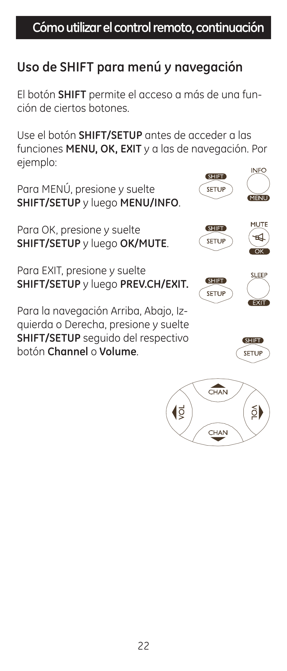 GE 24944 Universal Remote User Manual | Page 22 / 28