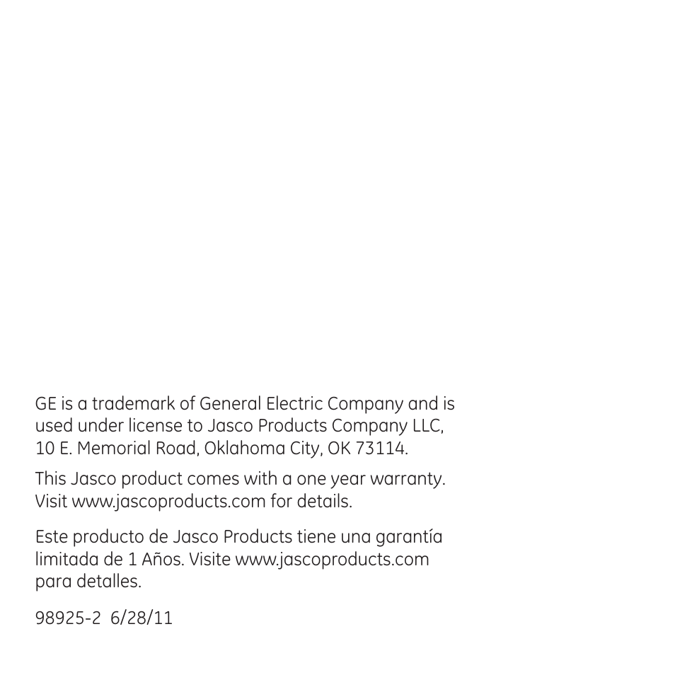 GE 98925 GE Portable USB Soundbar User Manual | Page 10 / 10