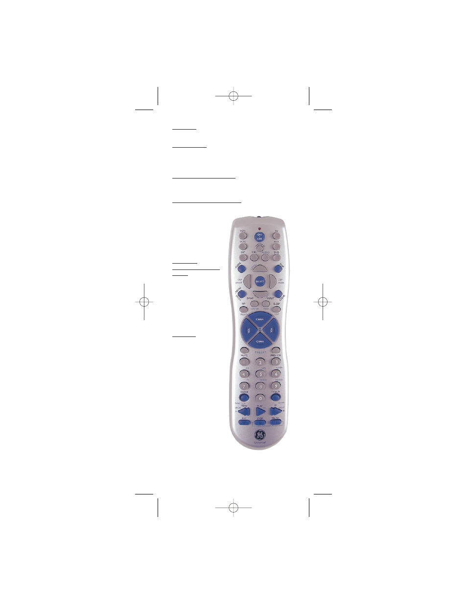 GE 24927 GE Universal Remote User Manual | Page 5 / 38