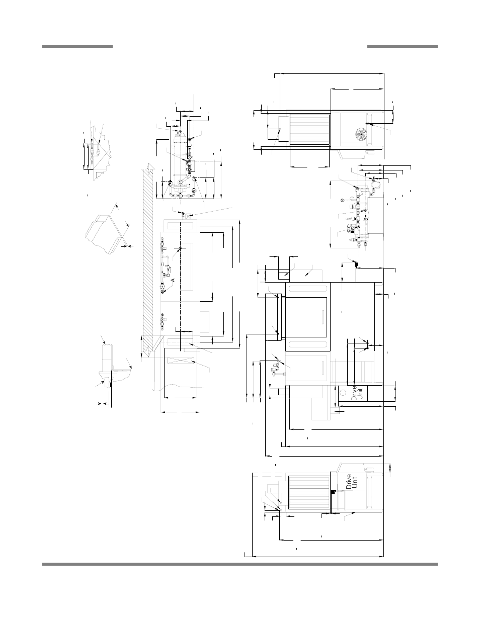 Le ft t o righ t, Aj-66 steam - left to right 15, Driv e unit left side driv e unit | Front v iew r ight s ide, Re com m e nde d ta ble fa br ic a tion | Jackson RACK CONVEYOR DISHMACHINE SERIES AJ-44CS User Manual | Page 23 / 45