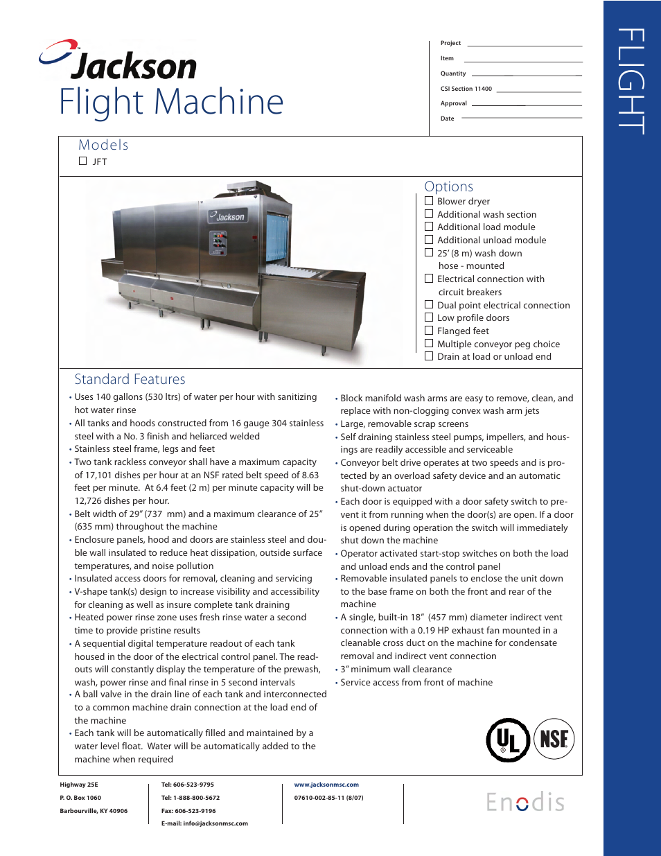 Jackson JFT User Manual | 8 pages