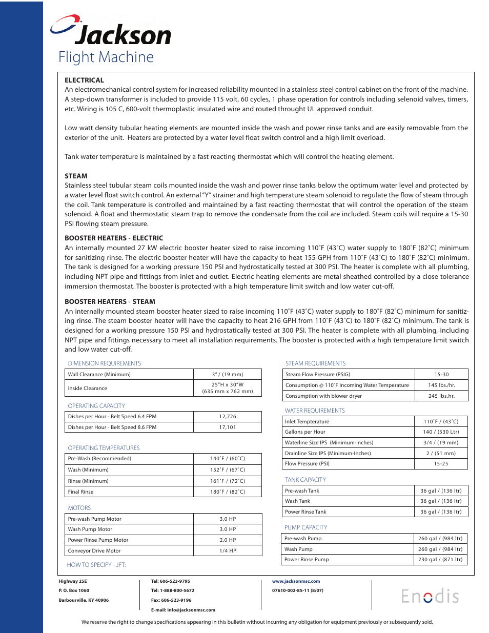 Flight machine | Jackson JFT User Manual | Page 8 / 8