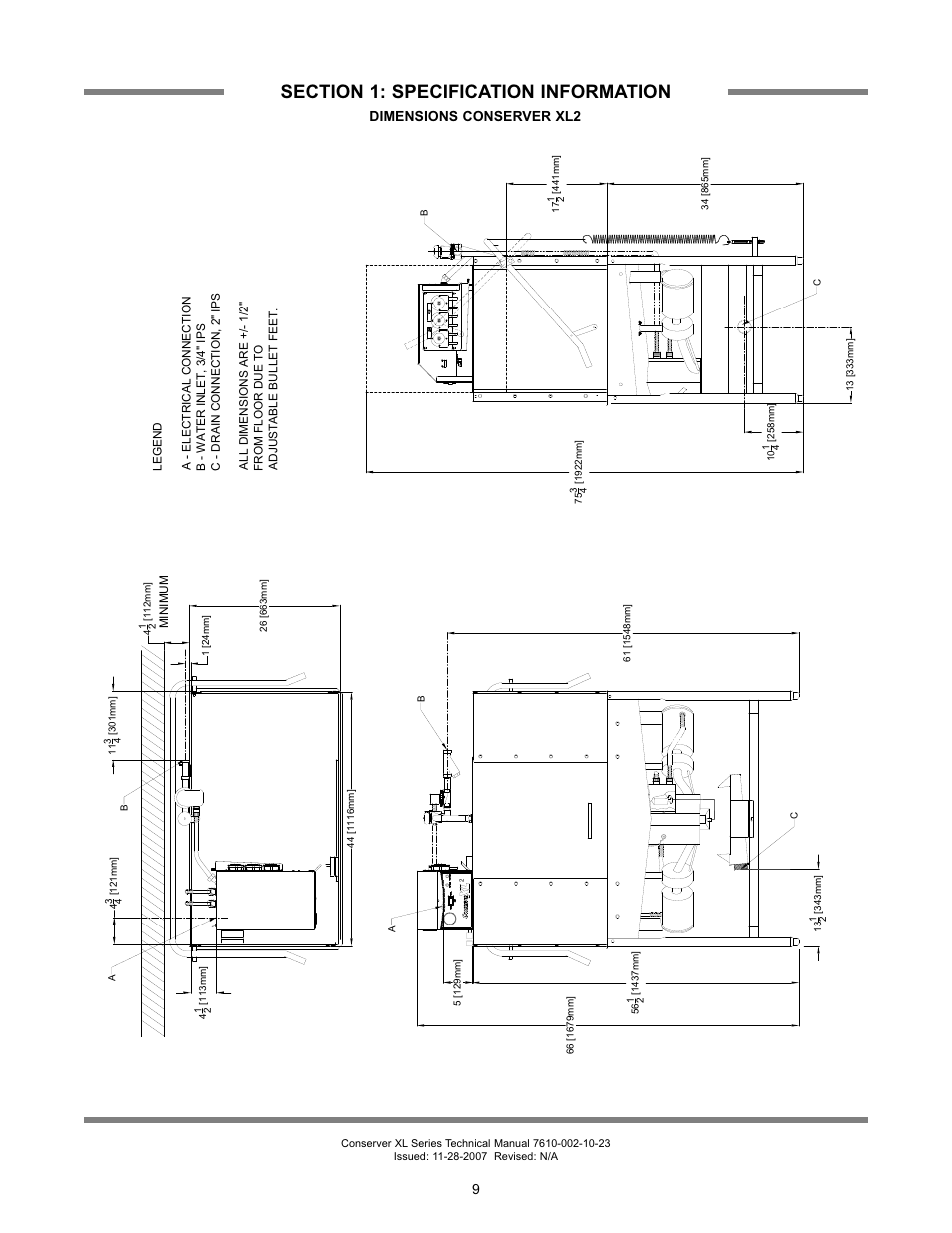 Jackson Chemical Sanatizing Singal and Dual Rack Upright Door Dishmachines CONSERVER XL2-CML User Manual | Page 16 / 94