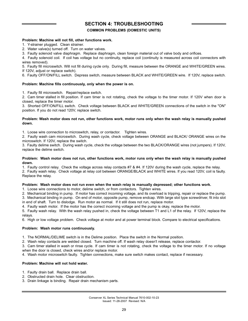 Jackson Chemical Sanatizing Singal and Dual Rack Upright Door Dishmachines CONSERVER XL2-CML User Manual | Page 36 / 94