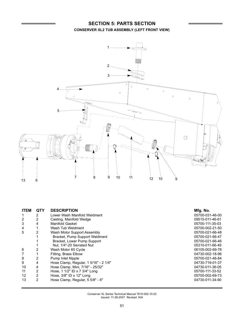 Jackson Chemical Sanatizing Singal and Dual Rack Upright Door Dishmachines CONSERVER XL2-CML User Manual | Page 58 / 94