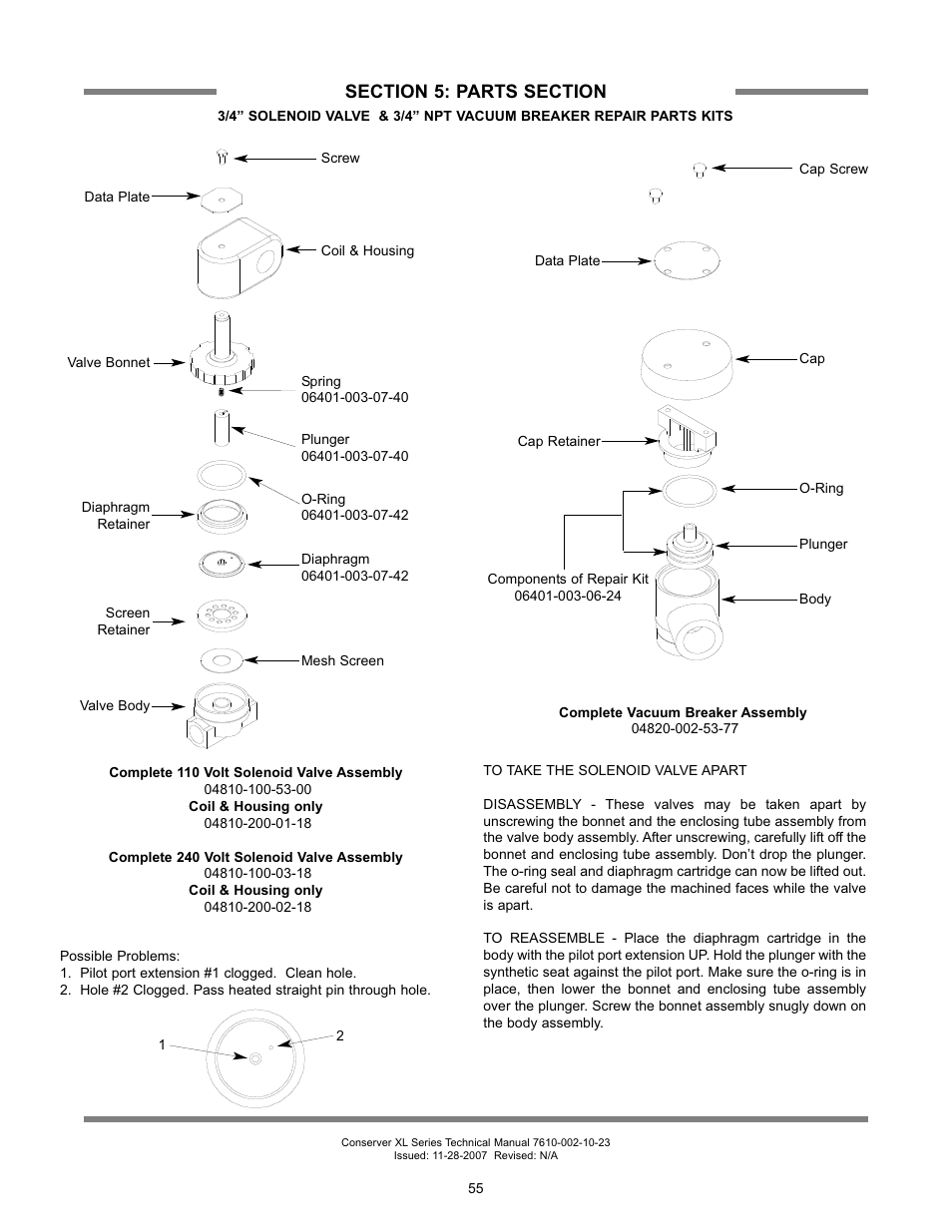 Jackson Chemical Sanatizing Singal and Dual Rack Upright Door Dishmachines CONSERVER XL2-CML User Manual | Page 62 / 94