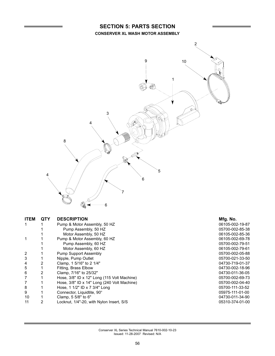 Jackson Chemical Sanatizing Singal and Dual Rack Upright Door Dishmachines CONSERVER XL2-CML User Manual | Page 63 / 94
