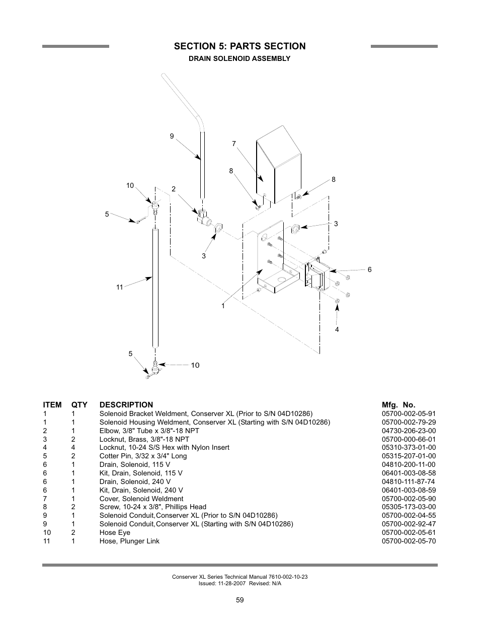 Jackson Chemical Sanatizing Singal and Dual Rack Upright Door Dishmachines CONSERVER XL2-CML User Manual | Page 66 / 94