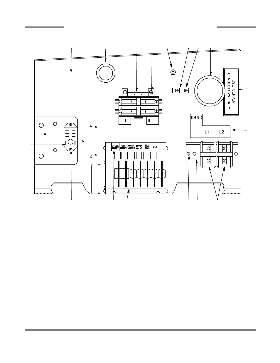 Electrical panel assembly (jp-24/f 208-240 volt) | Jackson Hot Water Sanitizing Undercounter Dishmachines JP-24F User Manual | Page 36 / 59
