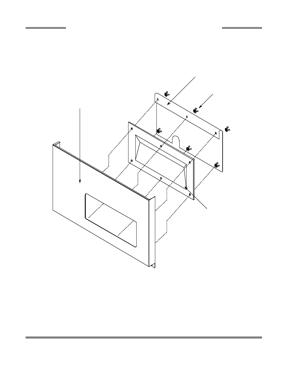 Kick plate assembly | Jackson Hot Water Sanitizing Undercounter Dishmachines JP-24F User Manual | Page 42 / 59