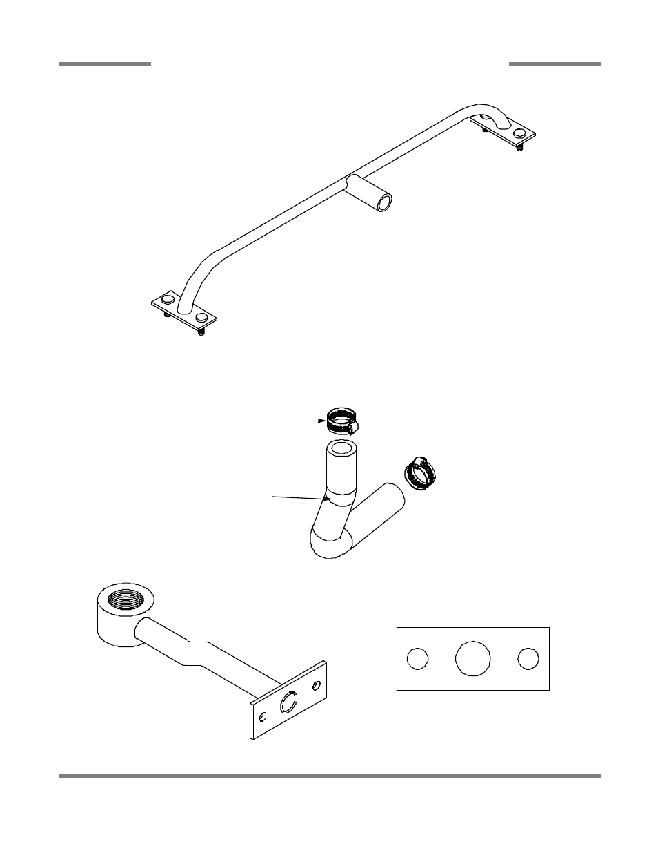 Rinse stiffener/rinse hub weldment | Jackson Hot Water Sanitizing Undercounter Dishmachines JP-24F User Manual | Page 45 / 59