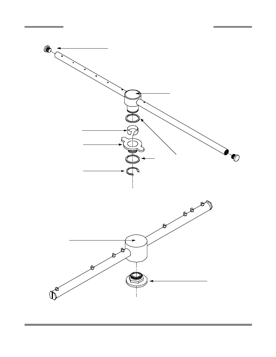 Rinse arm & wash arm assemblies | Jackson Hot Water Sanitizing Undercounter Dishmachines JP-24F User Manual | Page 53 / 59