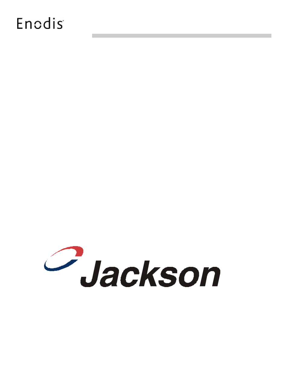 Jackson Enodis 300X User Manual | 69 pages