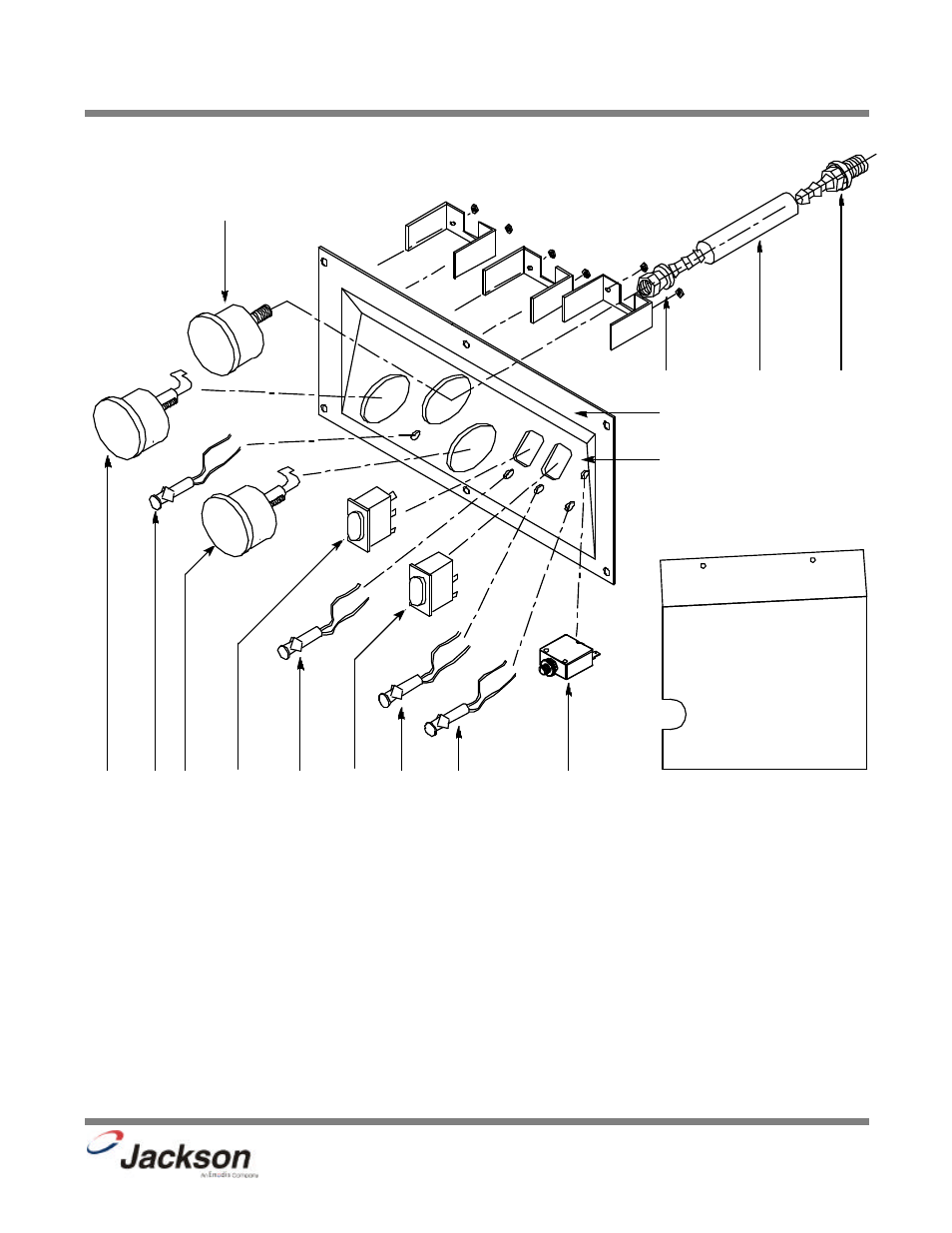 Gauge panel assembly | Jackson JP-24BPNSU User Manual | Page 34 / 63