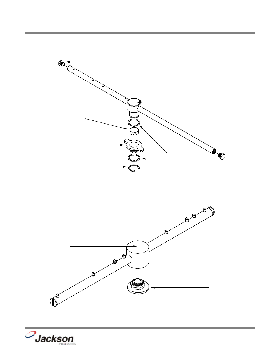 Rinse arm & wash arm assemblies | Jackson JP-24BPNSU User Manual | Page 47 / 63