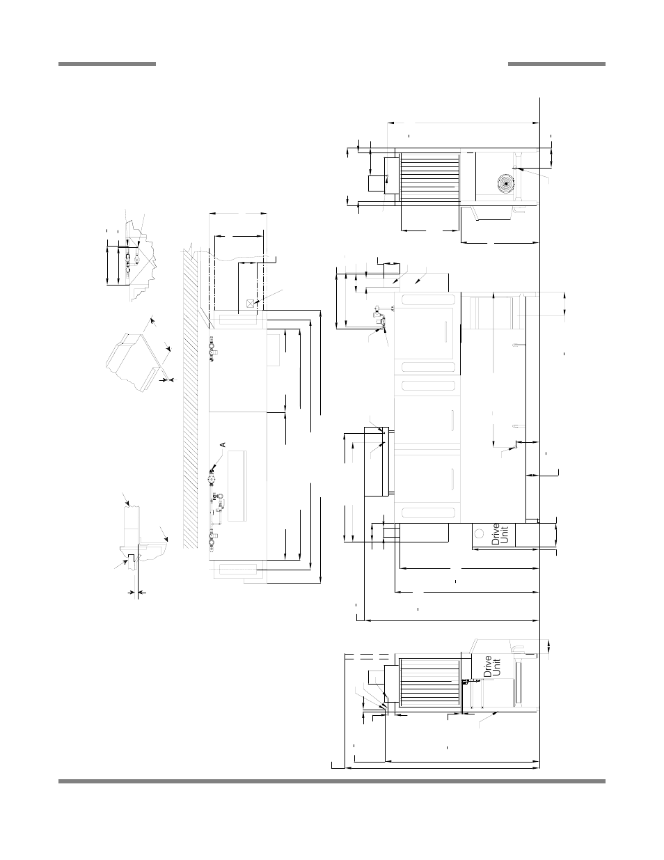 Ri ght to left, Dr ive unit, Fr on t vi e w rig h t side | Recom m ended table fabr ication, Dr ive unit le ft si d e | Jackson AJ-100CS User Manual | Page 26 / 60