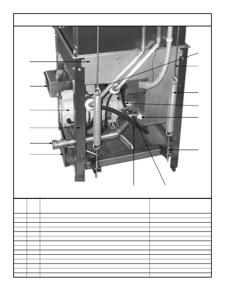Back of tub, & drain assembly | Jackson Gas Heated Door-Type Dishmachines Tempstar TGP User Manual | Page 29 / 41
