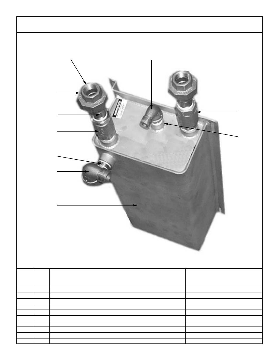 Rinse tank assembly | Jackson Gas Heated Door-Type Dishmachines Tempstar TGP User Manual | Page 38 / 41