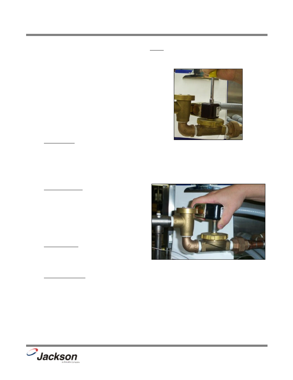 Rinse solenoid valve repair parts kit | Jackson 200LT User Manual | Page 22 / 57