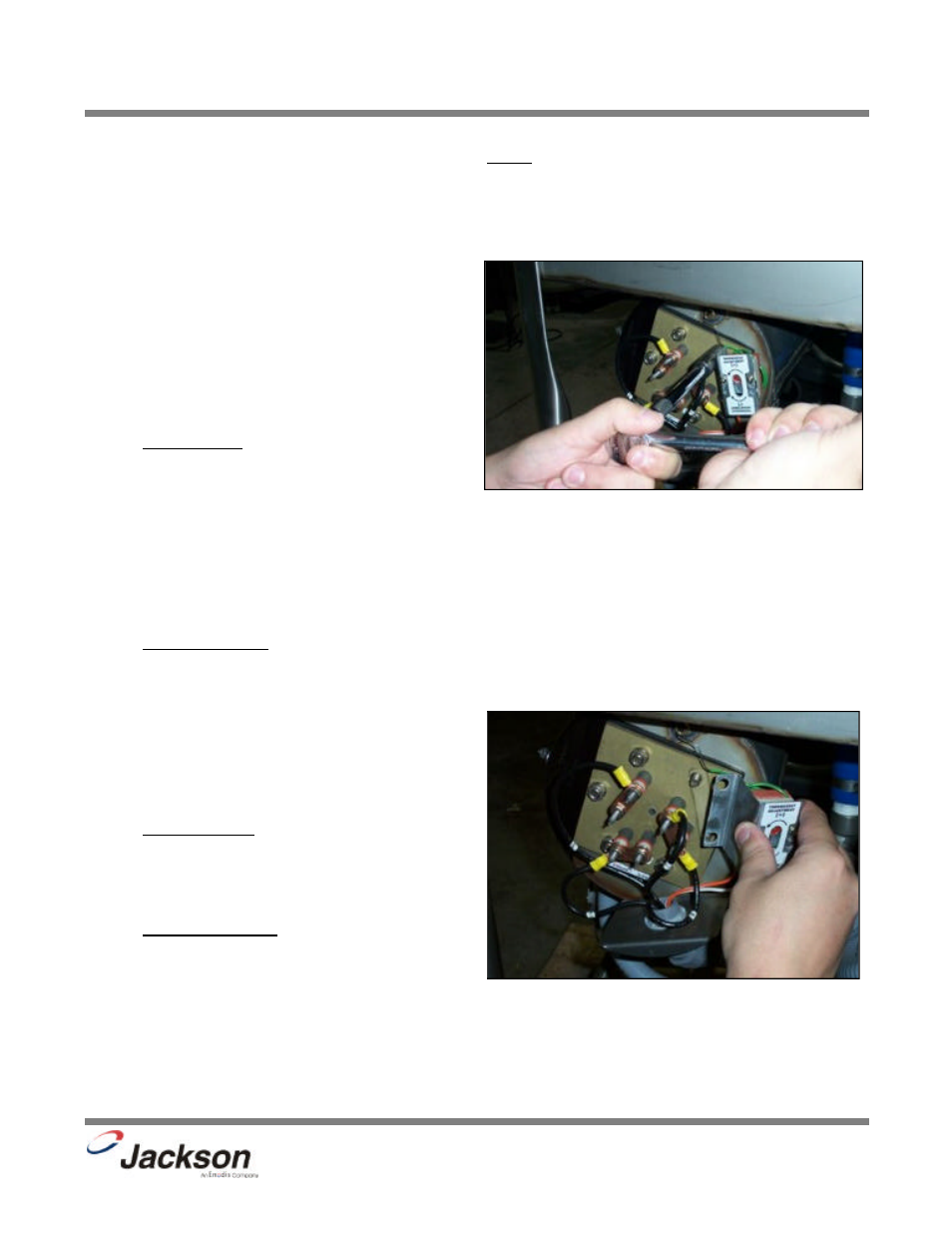 Rinse regulating thermostat replacement | Jackson 200LT User Manual | Page 28 / 57