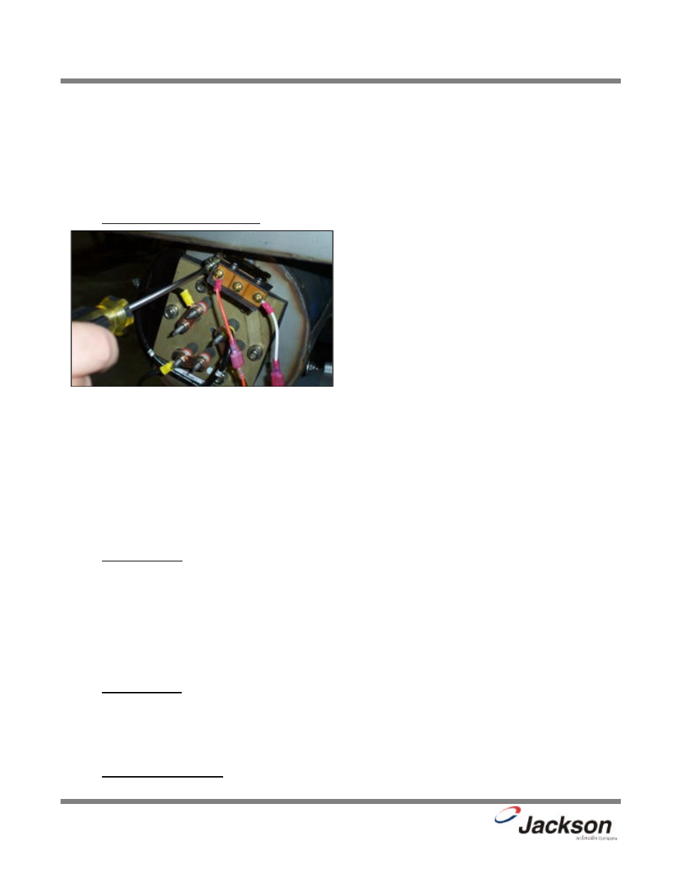 Rinse regulating thermostat replacement | Jackson 200LT User Manual | Page 31 / 57
