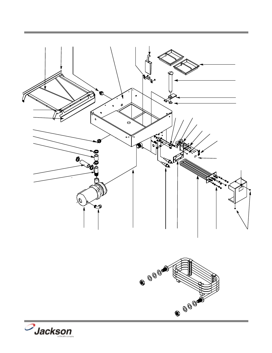 Tub assembly | Jackson 200LT User Manual | Page 38 / 57
