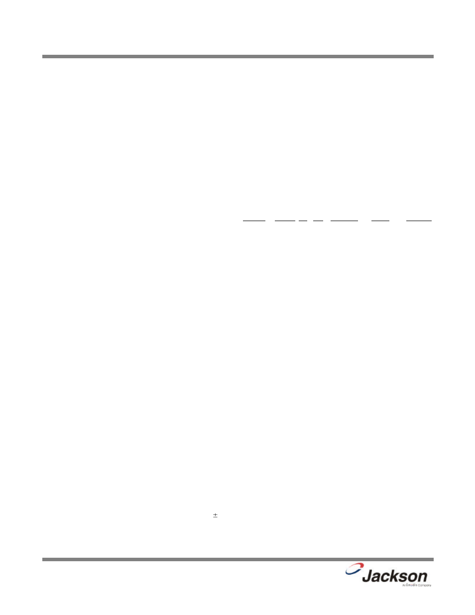 Operating capacities | Jackson 200LT User Manual | Page 7 / 57