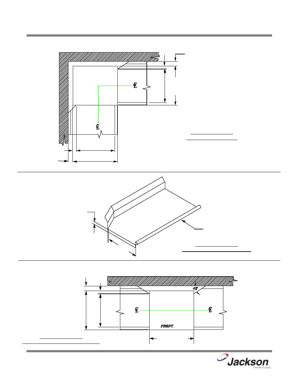 Table dimensions | Jackson 200LT User Manual | Page 9 / 57