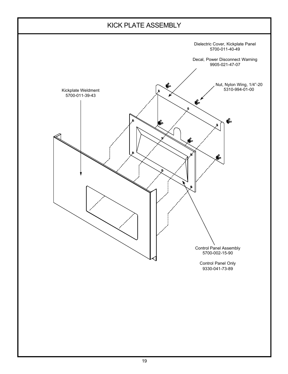 Kick plate assembly | Jackson 24 LT User Manual | Page 22 / 41