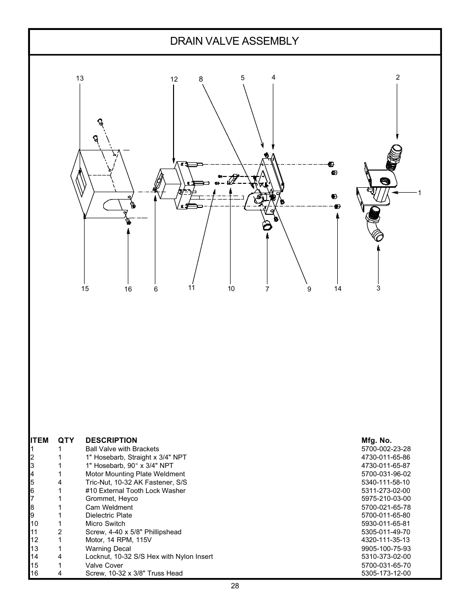 Drain valve assembly | Jackson 24 LT User Manual | Page 31 / 41