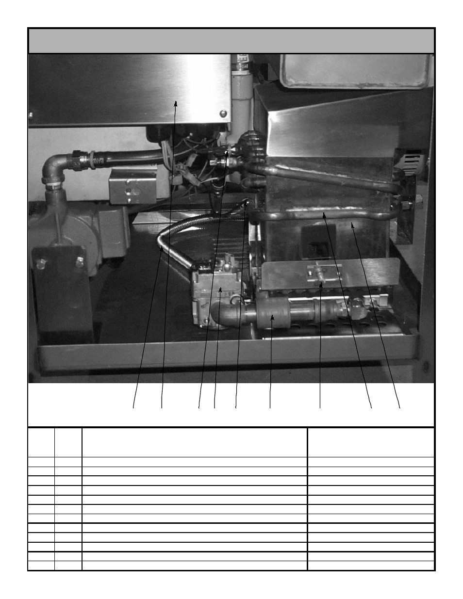 Gas pack assembly | Jackson Gas Heated Door-Type Dishmachines Tempstar GP User Manual | Page 34 / 43