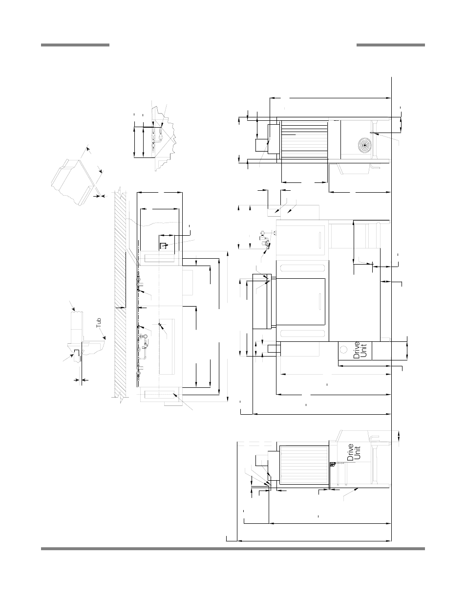 Right to left, Ri ght si de, Drive unit le ft s ide | Drive unit front vi e w, Recommended table fabr icat ion | Jackson AJ-44 User Manual | Page 20 / 68