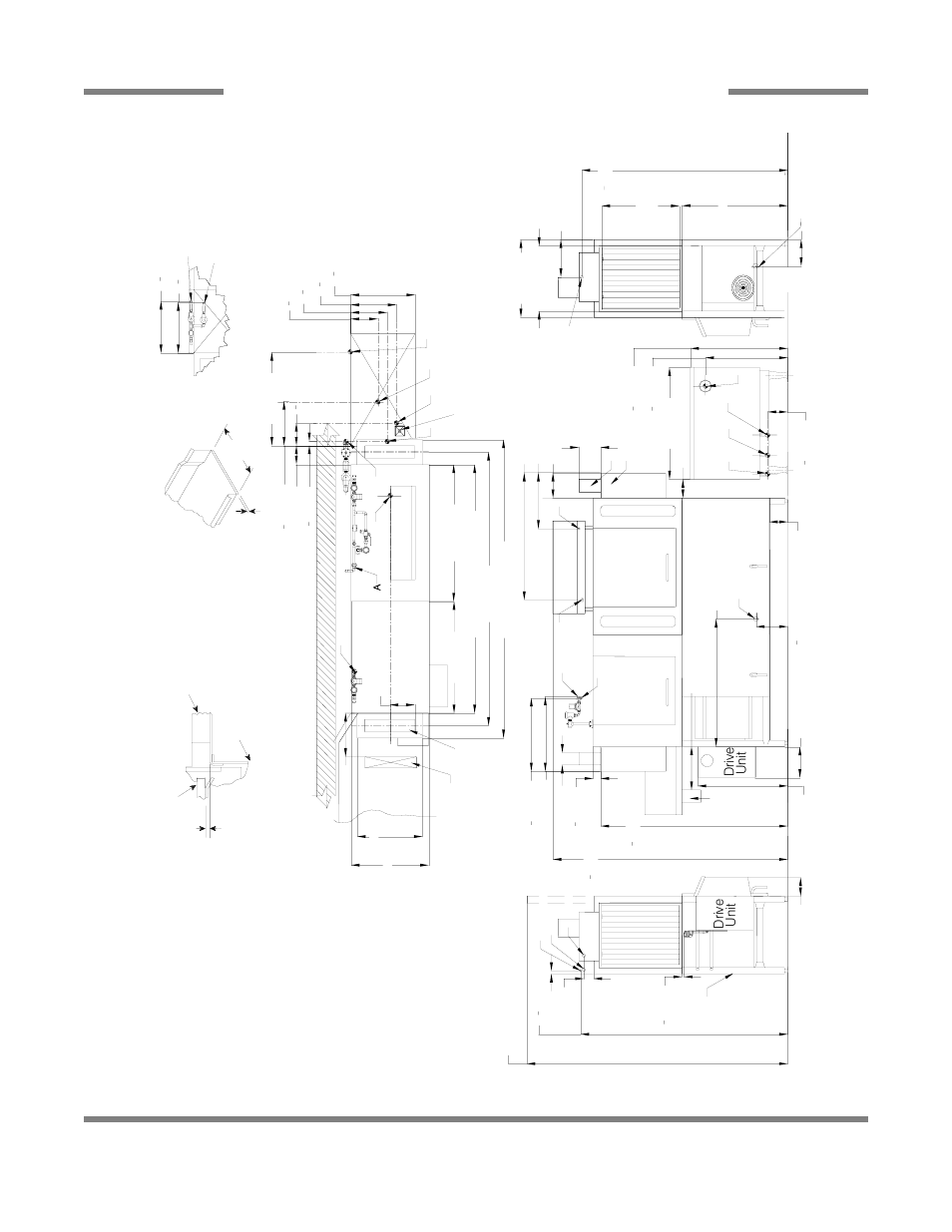 Left to r ight, Aj-80 gas - left to right 19, Dr ive unit left si de | Right si de, Recommended table fa bric a tion, Front vi ew, Dr ive unit | Jackson AJ-44 User Manual | Page 27 / 68