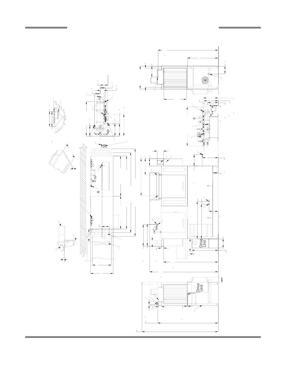 Left to right, Aj-80 steam - left to right 21, Dri ve un it lef t side | Right s ide, Recommended table fabri cati o n, Fr ont v iew, Dri ve un it | Jackson AJ-44 User Manual | Page 29 / 68