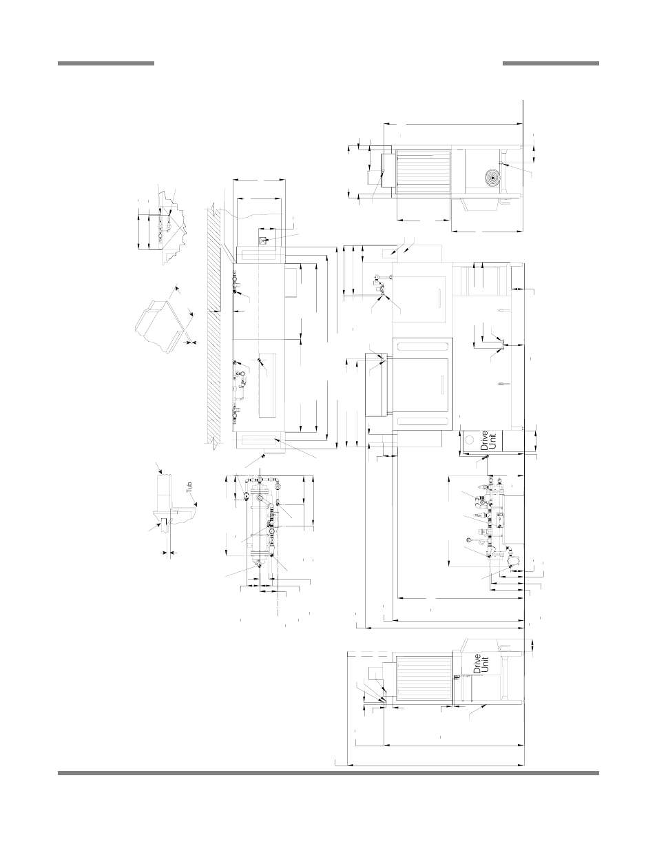 Right to lef t, Aj-80 steam - right to left 22, Drive unit left s ide | Recom m e nded table fabricat ion, Fr ont v iew, Drive unit, Rig h t sid e | Jackson AJ-44 User Manual | Page 30 / 68