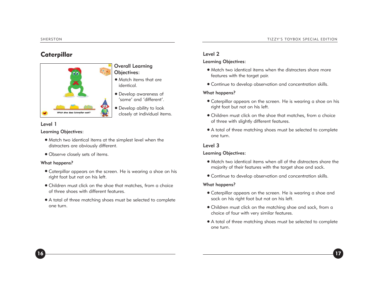 Caterpillar | Jackson Tizzy's Toybox User Manual | Page 10 / 23