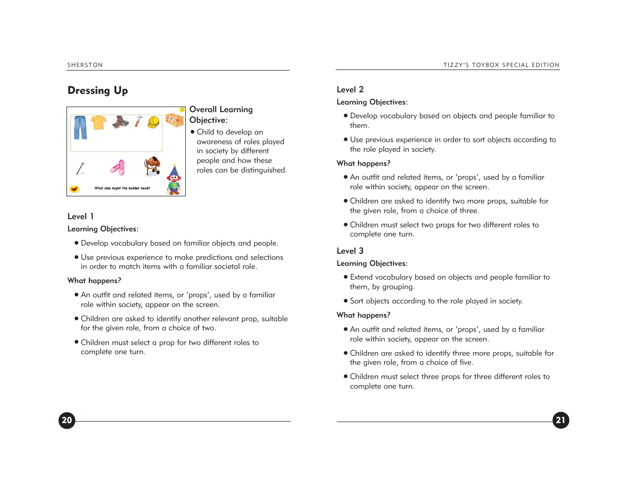 Dressing up | Jackson Tizzy's Toybox User Manual | Page 12 / 23