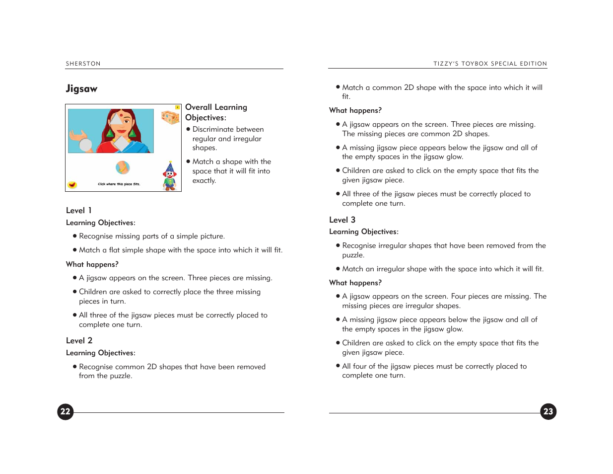 Jigsaw | Jackson Tizzy's Toybox User Manual | Page 13 / 23