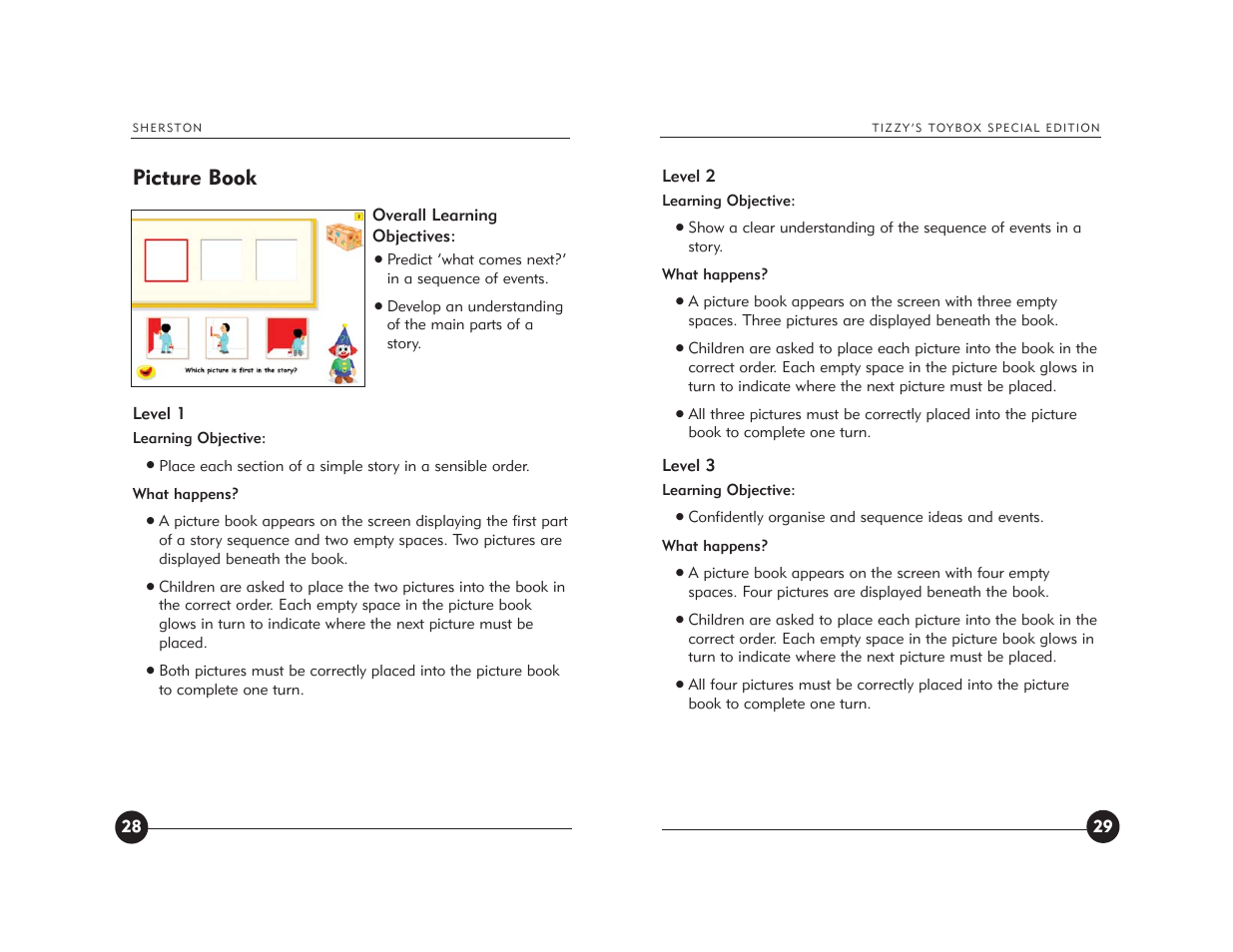 Picture book | Jackson Tizzy's Toybox User Manual | Page 16 / 23